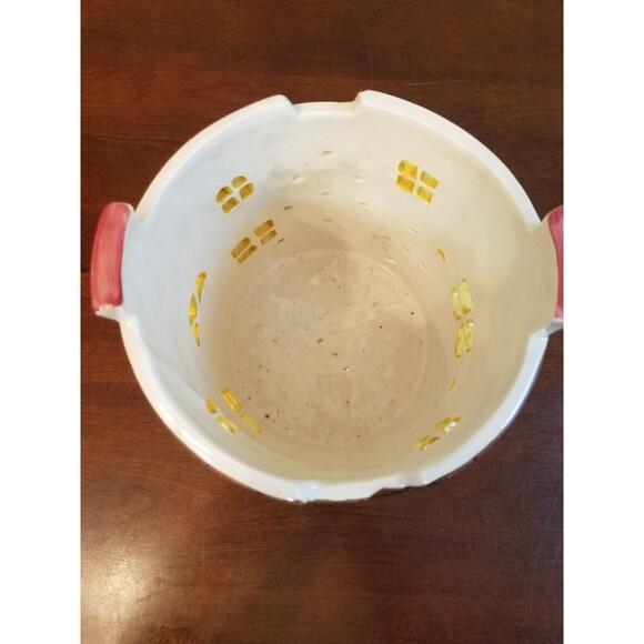 RARE HANDMADE 3WICK CANDLE HOLDER Xmas HOUSE by Gail Pittman Pottery 1991 - Picture 5 of 8